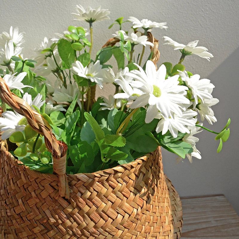 Handwoven Seagrass Storage Baskets-Decorative and Versatile Woven Bins